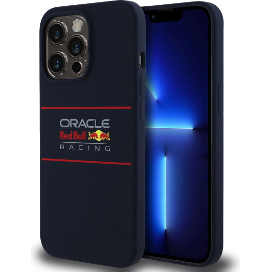 Red Bull Silicone Horizontal Logo MagSafe for iPhone 13 Pro Navy - (RBHMP13L24SIHSRV)