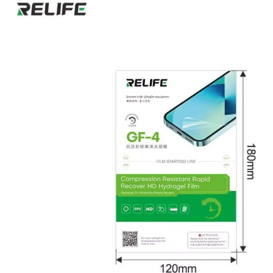 Relife HD Hydrogel Recovery Foil for Smartphones Pack 50 pcs - (GF-4)