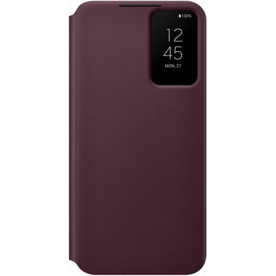 Samsung EF-ZS906CEE Clear View Case for Galaxy S22+ Burgundy - (EF-ZS906CEEGWW)
