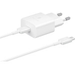 Samsung EP-T1510EWE + EP-DA705BWE 15W Travel Charger + USB-C/USB-C Data Cable White (OOB Bulk) - (57983112611)