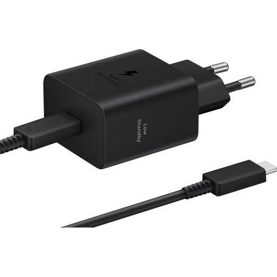Samsung EP-T4511XBE USB-C 45W Travel Charger + USB-C Data Cable Black - (EP-T4511XBEGWW)