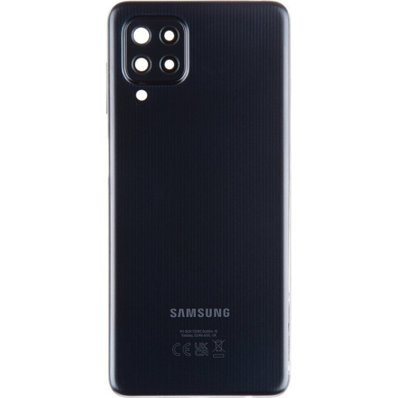 Samsung Galaxy M22 Battery Cover Black (Service Pack) - (GH82-26674A)
