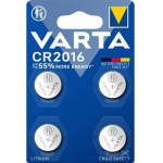 Varta CR 2016 Battery 4pcs - (6016101404)