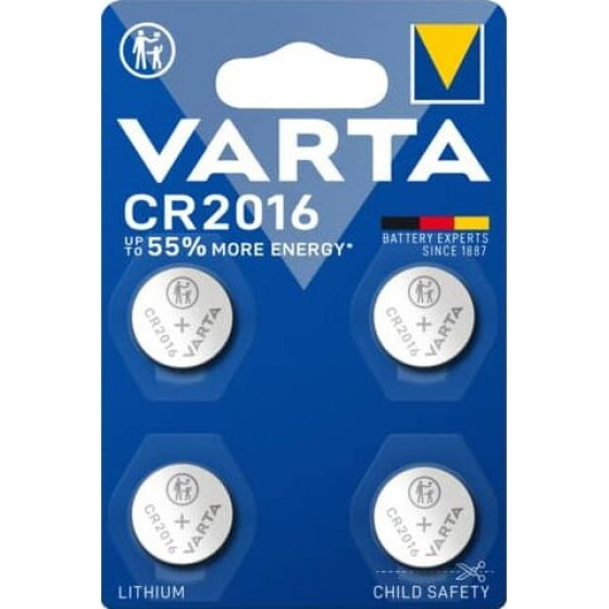 Varta CR 2016 Battery 4pcs - (6016101404)