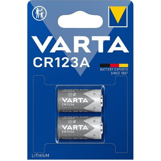 Varta Lithium CR123A Battery 2pcs - (6205301402)