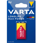 Varta Longlife Max Power 9V Battery 1pcs - (4722101401)