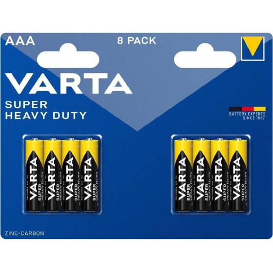 Varta Super Heavy Duty AAA Battery 8pcs - (02003101418)