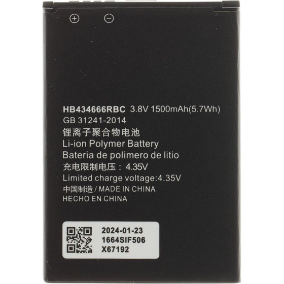 Compatible HB434666RBC Battery for Huawei 1500mAh Li-Pol OEM - (57983120914)