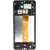 Compatible LCD display + Touch Unit + Front Cover for Samsung A125 Galaxy A12 Black OEM - (57983113278)