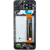 Compatible LCD display + Touch Unit + Front Cover for Samsung A137F Galaxy A13 Black OEM - (57983112996)