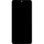 Compatible LCD display + Touch Unit + Front Cover for Samsung A415 Galaxy A41 Black OEM - (57983122802)