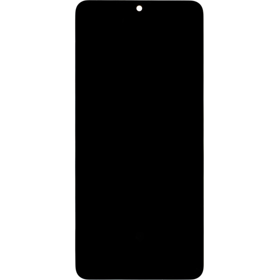 Compatible LCD display + Touch Unit + Front Cover for Samsung A415 Galaxy A41 Black OEM - (57983122802)