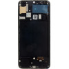 Compatible LCD display + Touch Unit + Front Cover for Samsung A505 Galaxy A50 Black OEM - (57983113277)