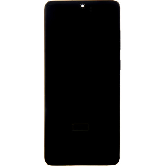 Compatible LCD display + Touch Unit + Front Cover for Samsung G986/G985 Galaxy S20+ Cosmic Black OEM - (57983120970)