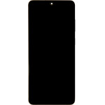 Compatible LCD display + Touch Unit + Front Cover for Samsung G986/G985 Galaxy S20+ Cosmic Gray OEM - (57983118630)
