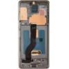 Compatible LCD display + Touch Unit + Front Cover for Samsung G986/G985 Galaxy S20+ Cosmic Gray OEM - (57983118630)