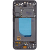 Compatible LCD display + Touch Unit + Front Cover for Samsung S711 Galaxy S23 FE Graphite OEM - (57983128331)