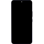 Compatible LCD display + Touch Unit + Front Cover for Samsung S901B Galaxy S22 Phantom Black OEM - (57983125924)