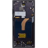 Compatible LCD display + Touch Unit + Front Cover for Samsung S908 Galaxy S22 Ultra Phantom Black OEM - (57983125479)