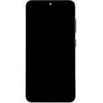 Compatible LCD display + Touch Unit + Front Cover for Samsung S911B Galaxy S23 Phantom Black OEM - (57983128302)