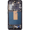 Compatible LCD display + Touch Unit + Front Cover for Samsung S911B Galaxy S23 Phantom Black OEM - (57983128302)