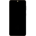 Compatible LCD display + Touch Unit + Front Cover for Samsung SM-G991 Galaxy S21 Phantom Grey OEM - (57983120485)
