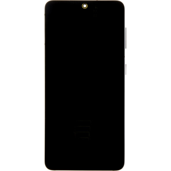 Compatible LCD display + Touch Unit + Front Cover for Samsung SM-G991 Galaxy S21 Phantom Grey OEM - (57983120485)