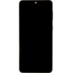 Compatible LCD display + Touch Unit + Front Cover for Samsung SM-G996 Galaxy S21+ Phantom Black OEM - (57983118633)