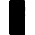 Compatible LCD display + Touch Unit + Front Cover for Samsung SM-G998 Galaxy S21 Ultra Phantom Black OEM - (57983125478)