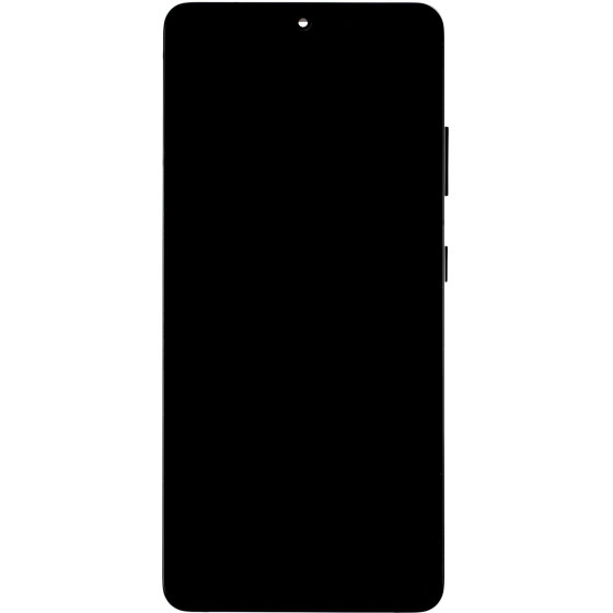 Compatible LCD display + Touch Unit + Front Cover for Samsung SM-G998 Galaxy S21 Ultra Phantom Black OEM - (57983125478)