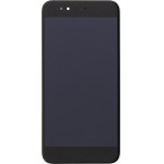 Compatible LCD Display + Touch Unit + Front Cover for Xiaomi Mi A1 Black OEM - (2436953)