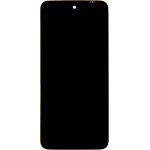 Compatible LCD Display + Touch Unit + Front Cover for Xiaomi Redmi 10 2022 Black OEM - (57983110645)