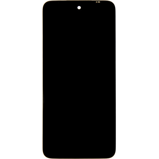 Compatible LCD Display + Touch Unit + Front Cover for Xiaomi Redmi 10 2022 Black OEM - (57983110645)