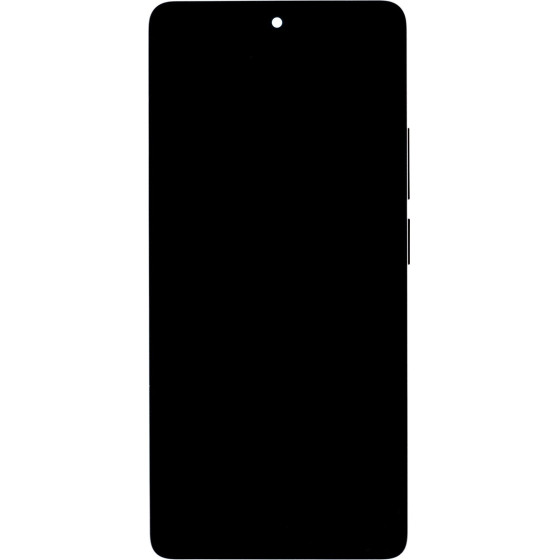 Compatible LCD Display + Touch Unit + Front Cover for Xiaomi Redmi Note 13 Pro 4G Midnight Black OEM - (57983125233)