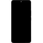 Compatible LCD Display + Touch Unit + Front Cover for Xiaomi Redmi Note 13 Pro 5G Midnight Black OEM - (57983120476)