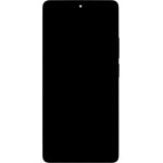Compatible LCD Display + Touch Unit + Front Cover for Xiaomi Redmi Note 14S Midnight Black OEM - (57983127491)
