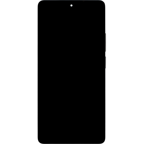 Compatible LCD Display + Touch Unit + Front Cover for Xiaomi Redmi Note 14S Midnight Black OEM - (57983127491)