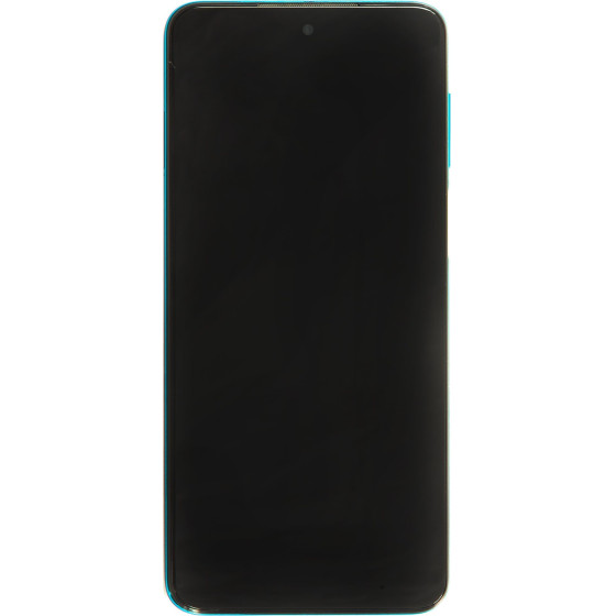 Compatible LCD Display + Touch Unit + Front Cover for Xiaomi Redmi Note 9 Pro/9S/9 Pro Max Aurora Blue OEM - (2453775)