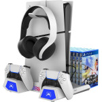 iPega P5S023 Multifunctional Charging Rgb Stand With Cooling For PS5/PS5 Slim/PS5 Pro White - (PG-P5S023)