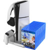 iPega P5S023 Multifunctional Charging Rgb Stand With Cooling For PS5/PS5 Slim/PS5 Pro White - (PG-P5S023)