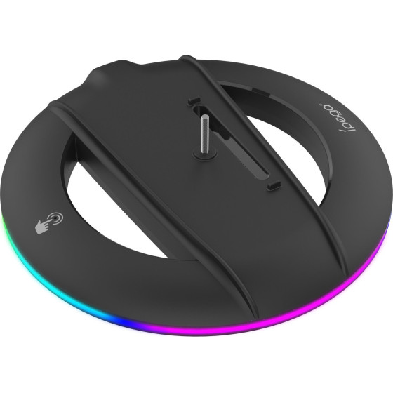 iPega P5S025SH Vertical Stand With Rgb For PS5 Slim/PS5 Pro Black - (PG-P5S025SH)