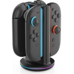 iPega SW2051 Charger Dock With Rgb For Joycon Controllers Nintendo Switch 2 Black - (PG-SW2051)