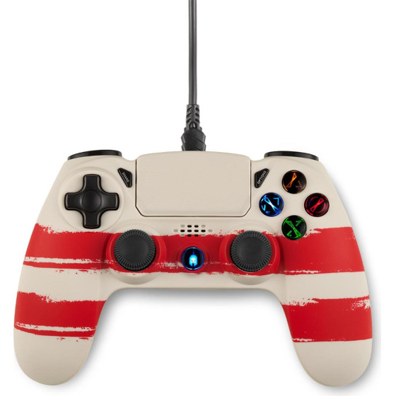 Spartan Gear - Hoplite 2 Wired Controller (Compatible With Pc And Playstation 4) (colour: Redline)
