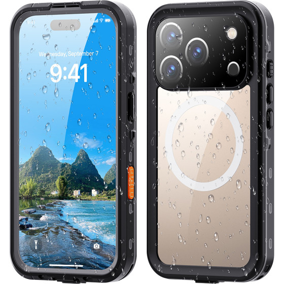 ShellBox - Waterproof IP68 Case - Iphone 17 Pro - Black