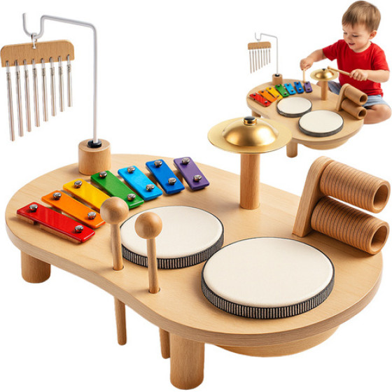 Kruzzel 26420 Wooden Music Table - (18594-0)