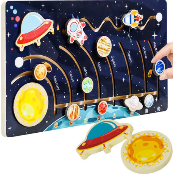 Kruzzel Wooden Puzzle - Solar System 26696 - (18637-0)