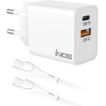 iNOS ��������� �������� ������� �������� �� ����� ����� Usb A & Usb C Pd Qc 3.0 20W & Usb C ������� 1m ����� - (5205598173692)