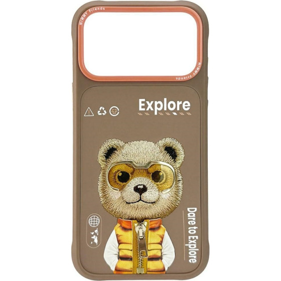 Nimmy Case Cool&Cute 2.0 Bear For Iphone 17 Pro Max Beige - (N-KMLL-IP17-Pro-Max-011B)