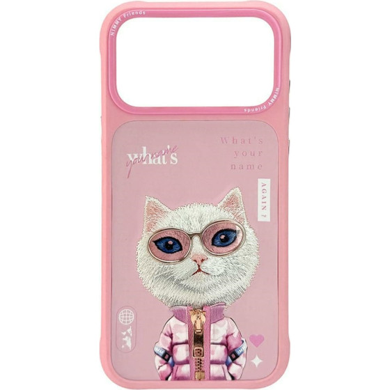 Nimmy Case Cool&Cute 2.0 Cat For Iphone 17 Pro Max Pink - (N-KMLL-IP17-Pro-Max-04)