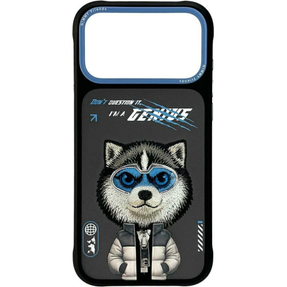 Nimmy Case Cool&Cute 2.0 Wolf For Iphone 17 Pro Max Black - (N-KMLL-IP17-Pro-Max-017A)
